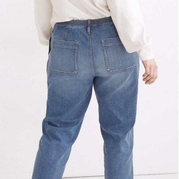 Women's Madewell Relaxed Pull On Drawstring‎ Jeans Jogger Style Pants Sz XS - Picture 8 of 13